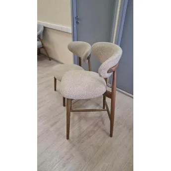 Стул Q-Home Tods (Тодс), Орех / бежевая ткань, QHCHTODS