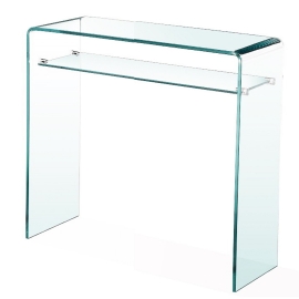 Консоль Q-Home Lite (Лайт), 80x30 см, каленное стекло, QHCON-03