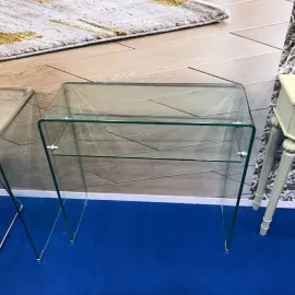 Консоль Q-Home CON-03, 80x30 см, каленное стекло