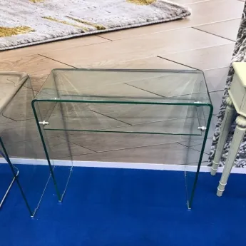 Консоль Q-Home CON-03, 80x30 см, каленное стекло