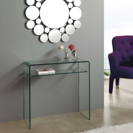 Консоль Q-Home CON-03, 80x30 см, каленное стекло