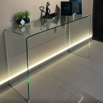Консоль Q-Home F-062, 125x40 см, каленное стекло