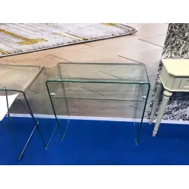 Консоль Q-Home CON-03, 80x30 см, каленное стекло