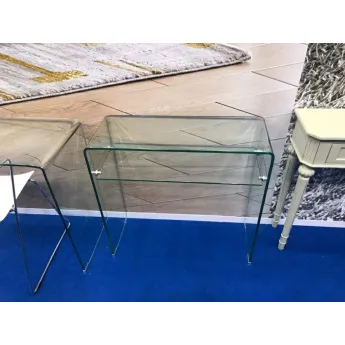 Консоль Q-Home CON-03, 80x30 см, каленное стекло