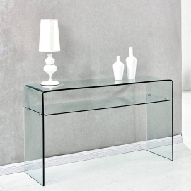Консоль Q-Home Line (Лайн), 90x30 см, каленное стекло, QHGC-062