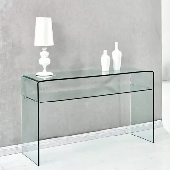 Консоль Q-Home Line (Лайн), 90x30 см, каленное стекло, QHGC-062