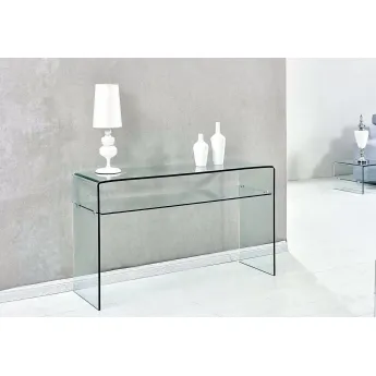 Консоль Q-Home Line (Лайн), 90x30 см, каленное стекло, QHGC-062