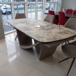 Стол обеденный Q-Home Престон, 200/300 см, керамика на стекле, раздвижной, QHDT2407-200/300 - Фото 6