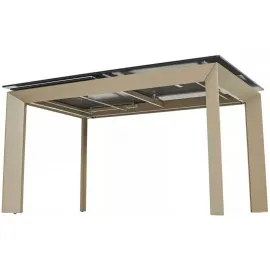 Стол обеденный Q-Home Cremona, 140/200 см, раздвижной, итальянская керамика / каркас тауп, QH614М05539