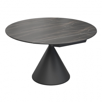 Стол обеденный MOD Interiors Toledo, 90 (135) см, керамика черный мрамор, раздвижной, MDI.DT.TOL.23