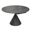 Стол обеденный MOD Interiors Toledo, 90 (135) см, керамика черный мрамор, раздвижной, MDI.DT.TOL.23 - Фото 1