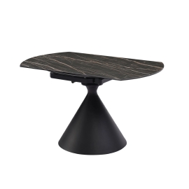 Стол обеденный MOD Interiors Toledo, 90 (135) см, керамика черный мрамор, раздвижной, MDI.DT.TOL.23
