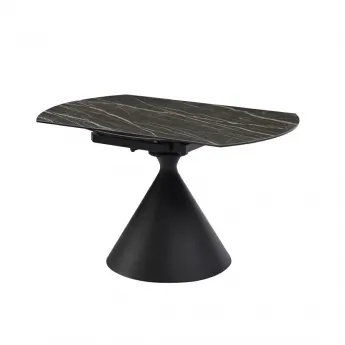 Стол обеденный MOD Interiors Toledo, 90 (135) см, керамика черный мрамор, раздвижной, MDI.DT.TOL.23