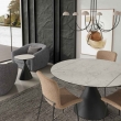 Приставной стол Mod Interiors Toledo, светло-серая керамика с прожилками, черный металл, MDI.ET.TOL.27 - Фото 2