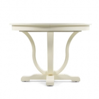 Стол обеденный D 120/160 Classico Italiano Бруклин, круглый раскладной Молочный, LOT120R/L