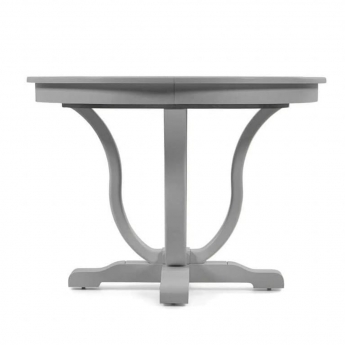 Стол обеденный D 120/160 Classico Italiano Бруклин, круглый раскладной, Серый, LOT120R/G