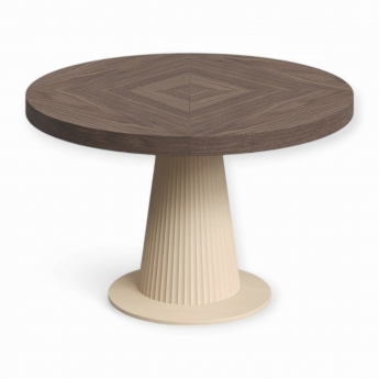 Стол обеденный Classico Italiano Венеция, Ø120(40) см, раскладной, меланж/орех американский, Т-107/ML/NA