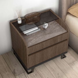 Прикроватная тумба Status Italy Hexagon, один ящик, HEBCNCD01