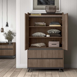 Шкаф для хранения Status Italy Hexagon, два ящика, две дверцы, HEBCNST01