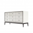 Комод Classico Italiano Ницца, 9 ящиков, молочный/фасад с фрезеровкой, 8043/L/BL/BL - Фото 2