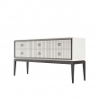 Комод Classico Italiano Ницца, 6 ящиков, молочный/фасад с фрезеровкой, 8046/L/BL/BL - Фото 2