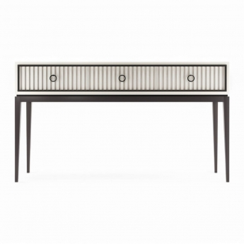 Консоль Classico Italiano Ницца, 3 ящика, молочный/фасад с фрезеровкой, 8048/L/BL/BL