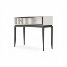 Консоль Classico Italiano Ницца, 2 ящика, молочный/фасад с фрезеровкой, 8049/L/BL/BL