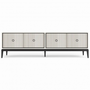 Тумба ТВ Classico Italiano Ницца, 4-ств, молочная/фасад 3D, 8050/L/BL/BL