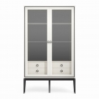 Витрина Classico Italiano Ницца, двухдверная, молочная, 8022/L/BL/BL - Фото 1