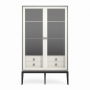 Витрина Classico Italiano Ницца, двухдверная, молочная, 8022/L/BL/BL