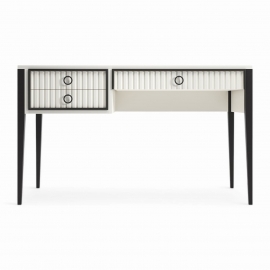 Стол письменный Classico Italiano Ницца, 3 ящика, молочный, 8055/L/BL/BL