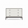 Комод Classico Italiano Ницца, 3 ящика, молочный/гладкий фасад, 8012/L/BL/BL