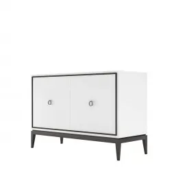 Прилавок Classico Italiano Ницца, 2-дверный, молочный/гладкий фасад, 8015/L/BL/BL