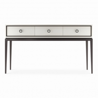 Консоль Classico Italiano Ницца, 3 ящика, молочный/гладкий фасад, 8018/L/BL/BL