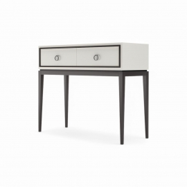 Консоль Classico Italiano Ницца, 2 ящика, молочный/гладкий фасад, 8019/L/BL/BL