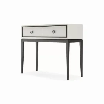Консоль Classico Italiano Ницца, 2 ящика, молочный/гладкий фасад, 8019/L/BL/BL