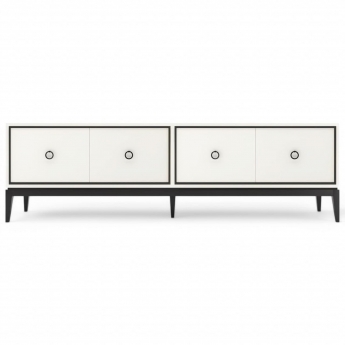 Тумба ТВ Classico Italiano Ницца, 4-ств, молочная/гладкий фасад, 8020/L/BL/BL