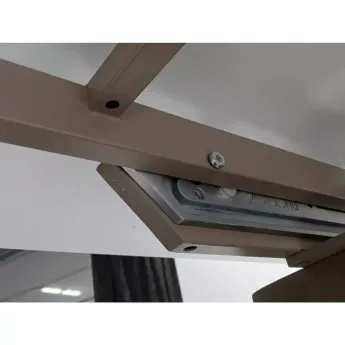 Стол обеденный Q-Home Calvin, 180/260 см, раздвижной, бежевая матовая керамика / каркас серый дуб, QH614M06013