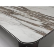 Стол обеденный Q-Home Ingerman, 200/300 см, раздвижной, глянцевая керамика под мрамор / каркас металл, QH626М05985 - Фото 8