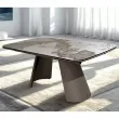 Стол обеденный Q-Home Stefan, 180/260 см, раздвижной, глянцевая керамика Luxury Pandora / каркас латте, QH626М05795 - Фото 3