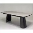 Стол обеденный Q-Home Kent, 200/300 см, раздвижной, матовая серая керамика / каркас темно-серый, QH626М06000 - Фото 7