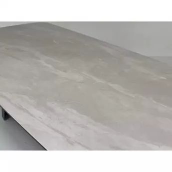 Стол обеденный Q-Home Kent, 200/300 см, раздвижной, матовая серая керамика / каркас темно-серый, QH626М06000