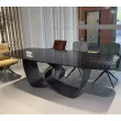 Стол обеденный Q-Home Tove, 240 см, фиксированный, стекло Bubble / каркас Шоколадное золото, QH626M05994 - Фото 3