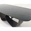 Стол обеденный Q-Home Tove, 240 см, фиксированный, стекло Bubble / каркас Шоколадное золото, QH626M05994 - Фото 2
