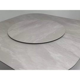 Стол обеденный Q-Home Ruben, 132/166 см, раздвижной, матовая керамика Серый Мрамор TL-109 / каркас Латте, QH626M05981