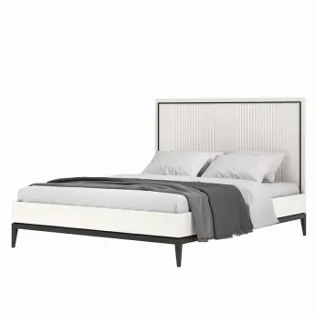 Кровать Classico Italiano Ницца, 160х200, молочная, 8160/L/BL/BL