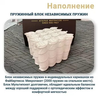 Матрас Materlux Mastiano (Матерлюкс Мастиано) – 200х200 см