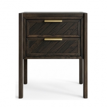 Прикроватная тумба Vissam Art-Deco (Арт-Деко), 2 ящика, Дуб Венге, 23011