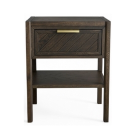 Прикроватная тумба Vissam Art-Deco (Виссам Арт-Деко), 1 ящик, Дуб Венге, 23010