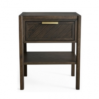 Прикроватная тумба Vissam Art-Deco (Арт-Деко), 1 ящик, Дуб Венге, 23010